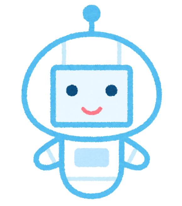 笑顔のAIキャラクターのイラスト